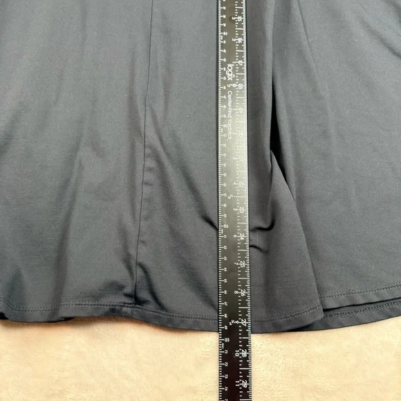 Patagonia Black Midi Skirt A-Line Foldover Waist Athletic Size M Athleisure - Picture 6 of 8